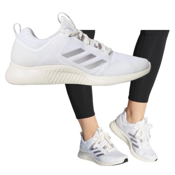 adidas Shoes - NEW adidas Edgebounce Running Shoes Sneaker White Tech Silver Size 10